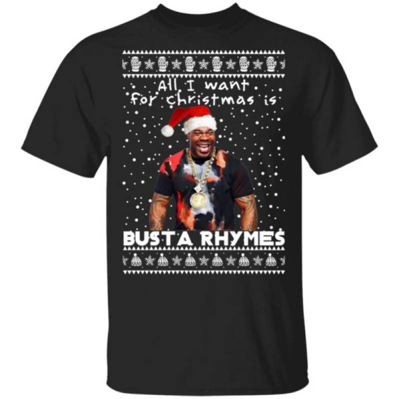 Busta Rhymes Rapper Ugly Christmas Sweater Ls Hoodie