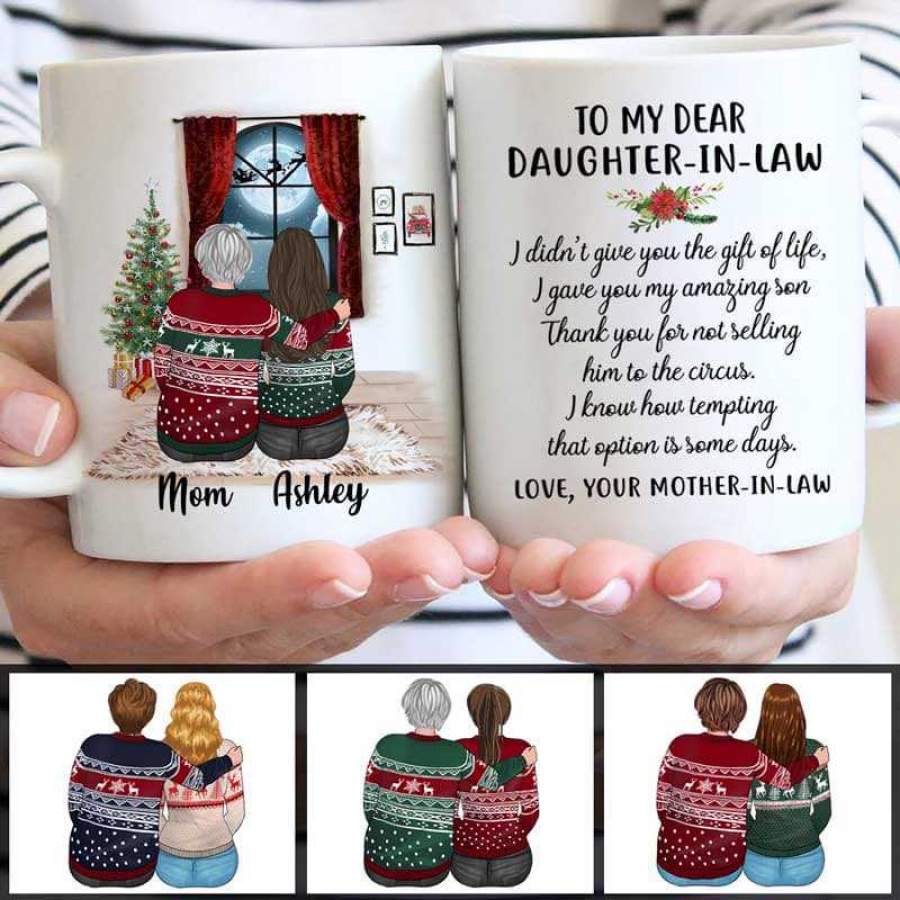 To My Dear Daughter In Law Christmas Personalized Mug