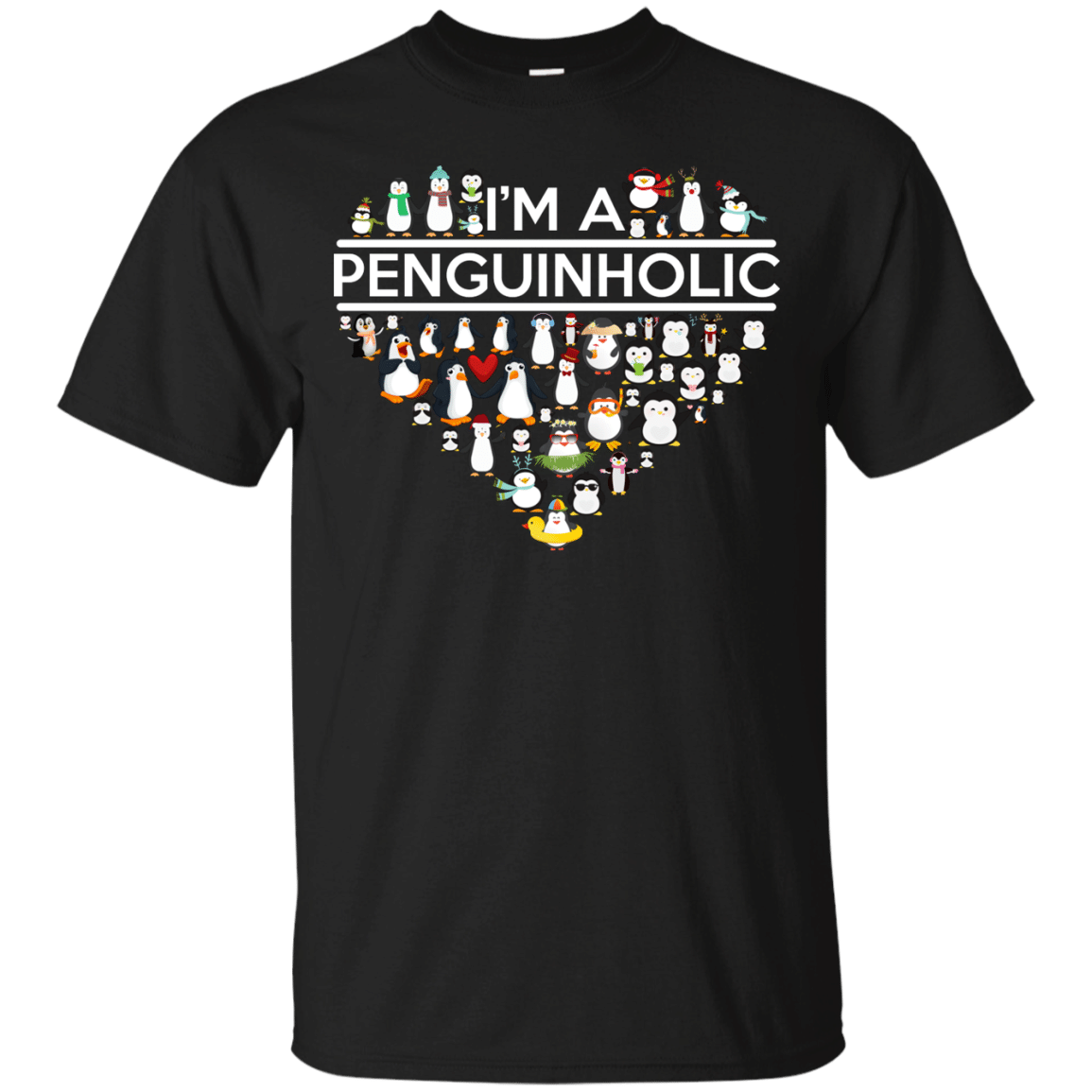 Check Out This Awesome I’M A Penguinholic Christmas Gift For Penguin Lover T-Shirt