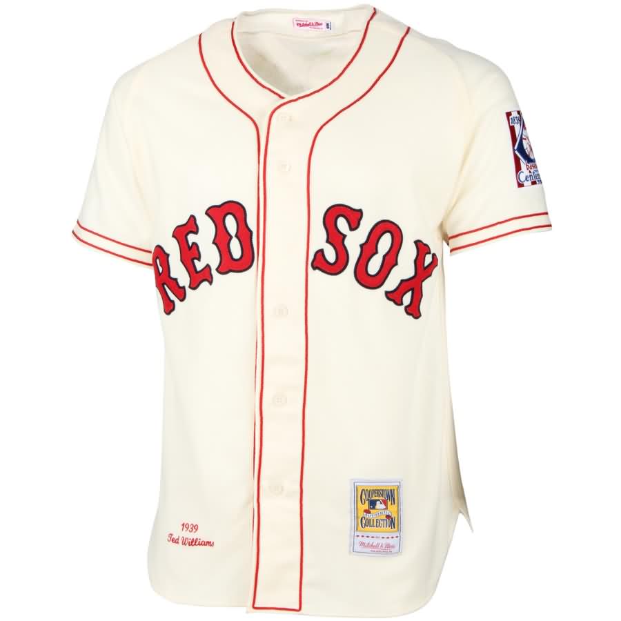 Ted Williams Boston Red Sox Mitchell Ness MLB Jersey – Cream