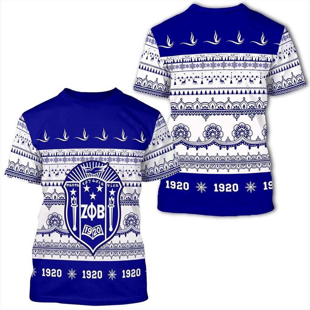 Sorority Tshirt – Zeta Phi Beta Xmas Establish Year Tshirt