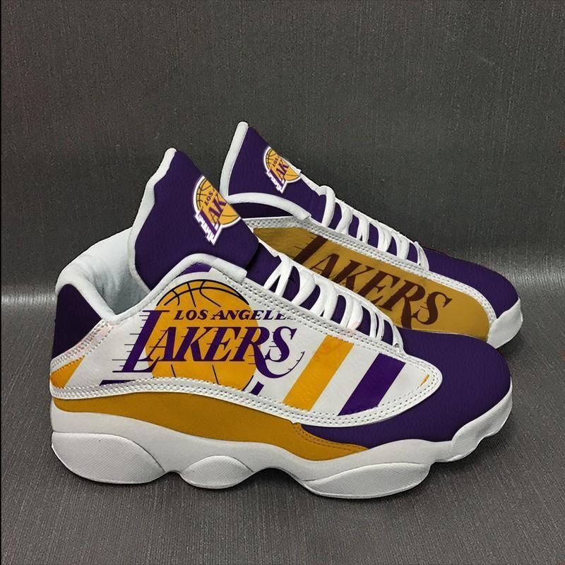 los angeles laker air jordan 13 shoes jd 13 sneaker 13 personalized shoes sport sneakers jd13 sneakers personalized shoes design MLB x Fashionfrontiers