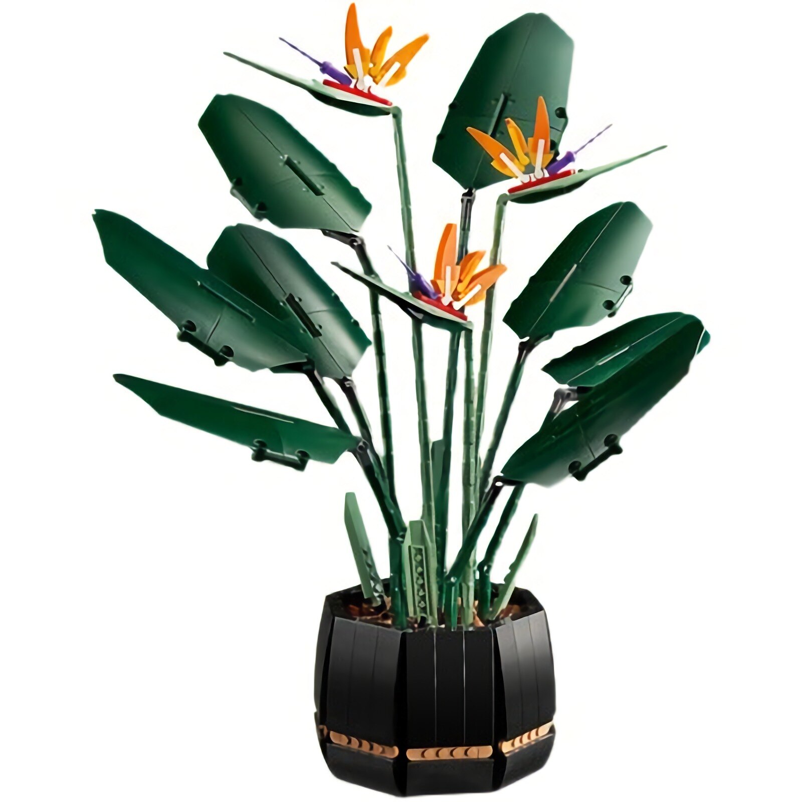 New 10289 Bird of Paradise Bouquet Rose Building Block Bricks Toys For Children DIY Potted Illustration Holiday Girlfriend Gift alx