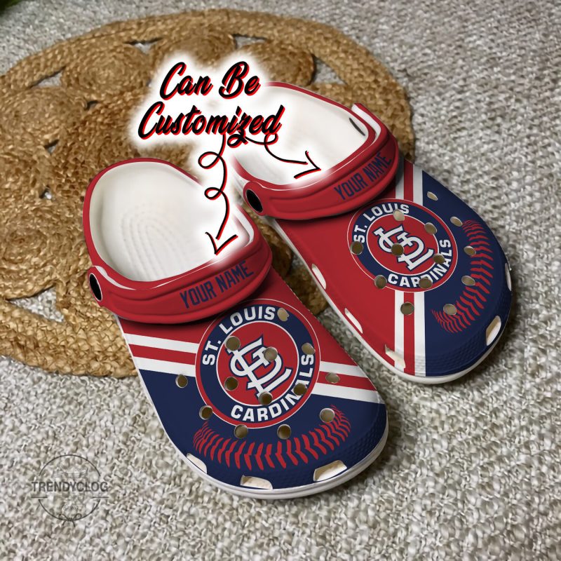 Baseball StL Cardinals Personalized Baseball Logo Team Clog Shoes