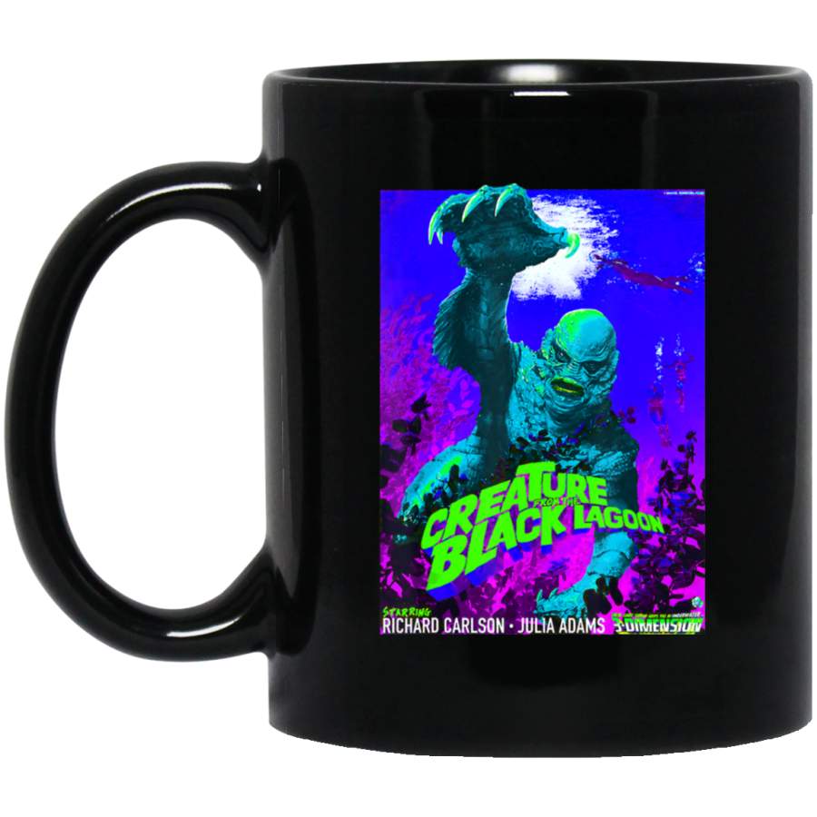 Vintage Water Lagoon Creature – Classic Horror Movie Coffee Mug