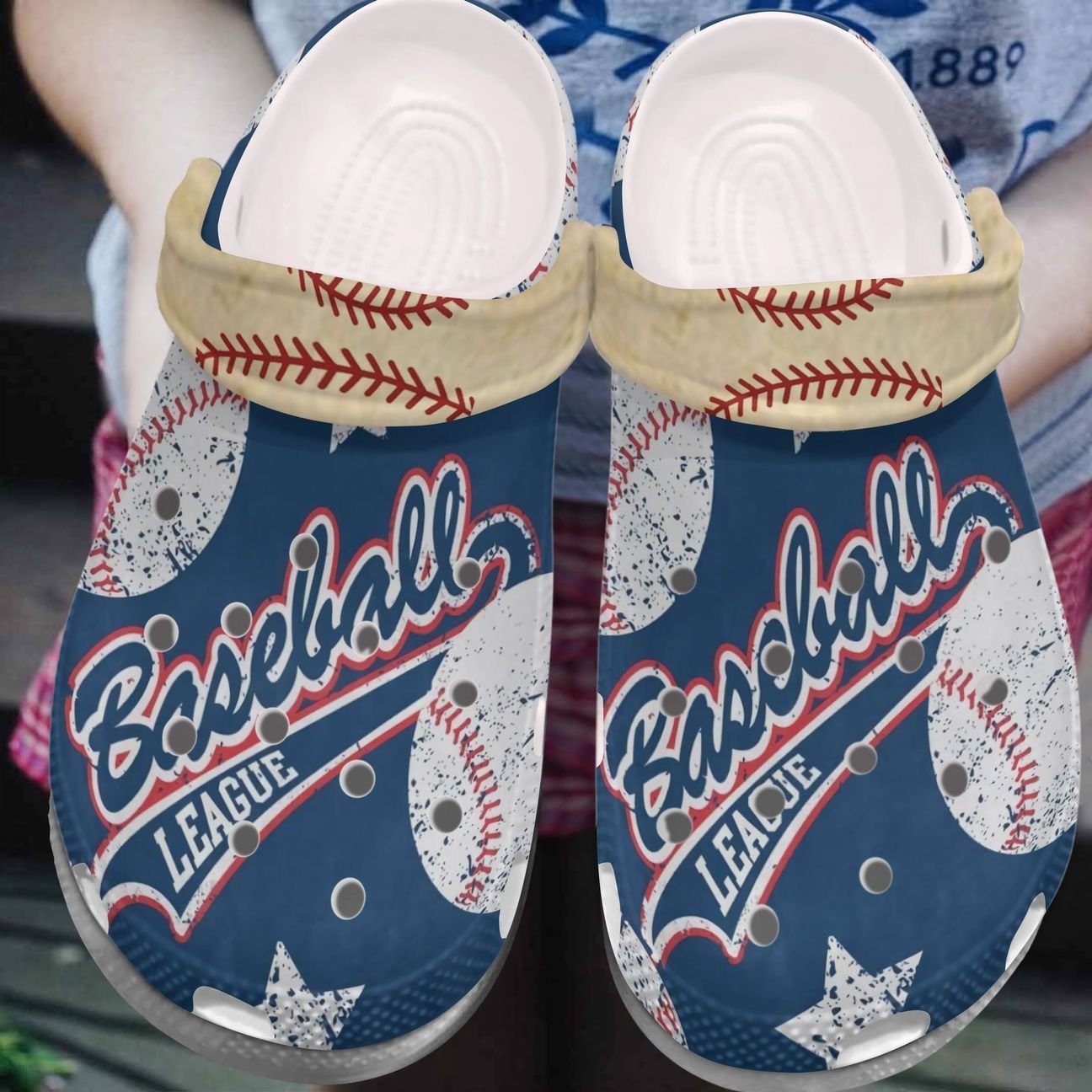 Baseball Personalized Clog, Custom Name, Text, Color, Number Fashion Style For Women, Men, Kid, Print 3D Baseball League