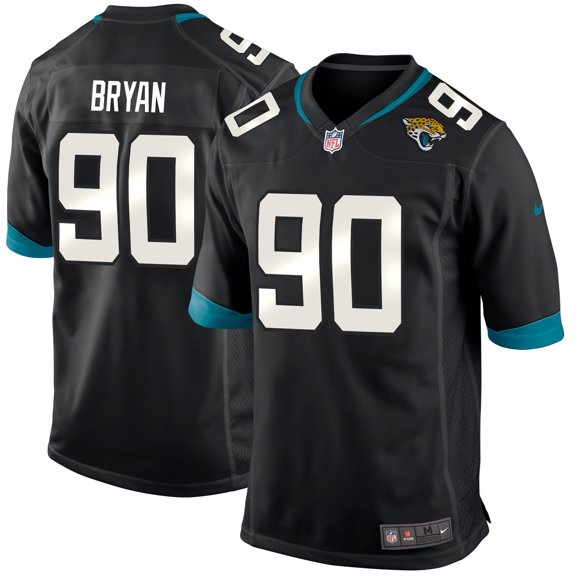 Taven Bryan Jacksonville Jaguars Game Player Jersey – Black NFL