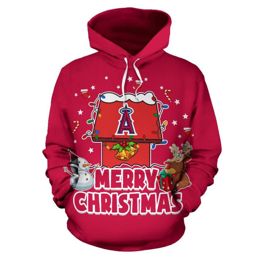 Funny Merry Christmas Los Angeles Angels Hoodie 2019