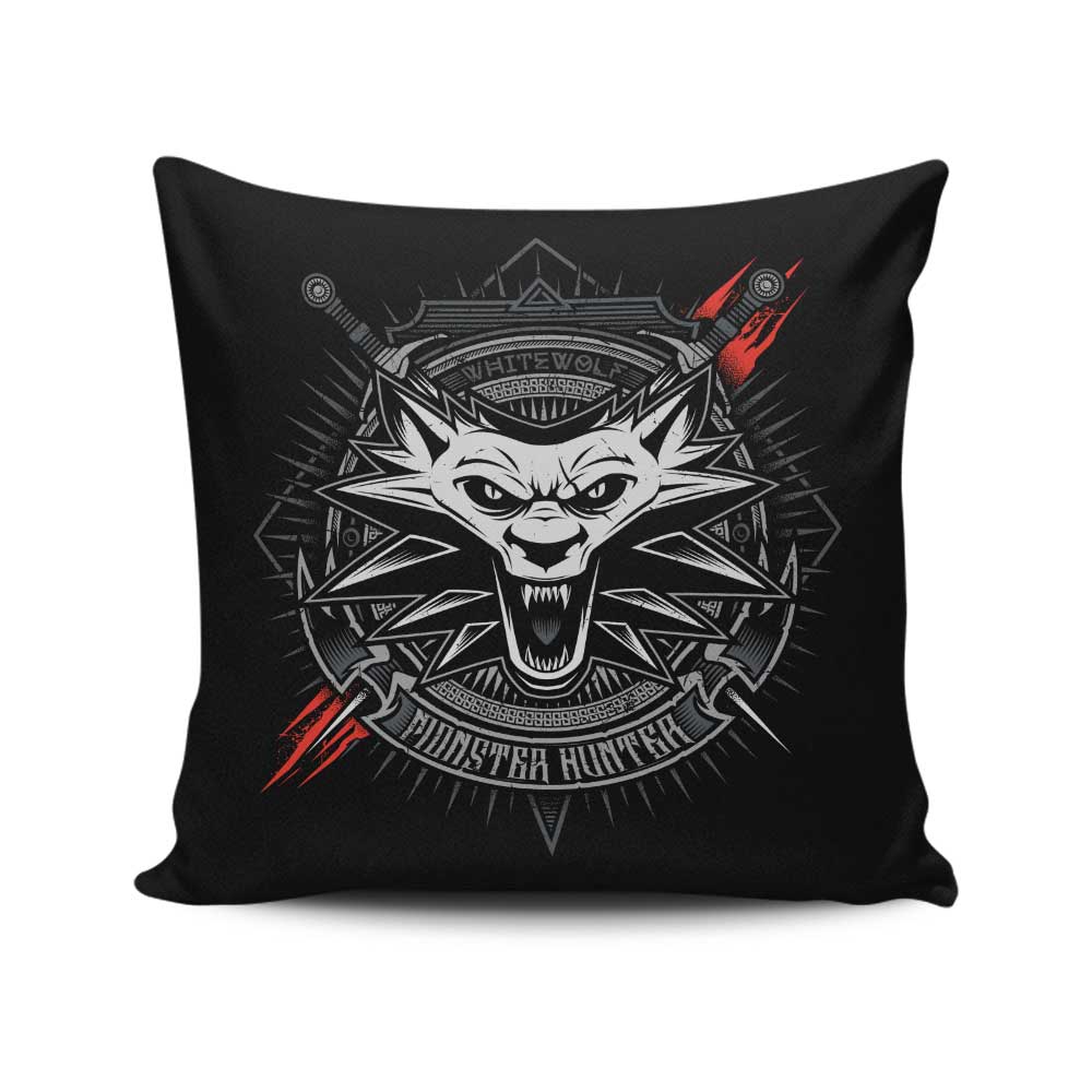 White Wolf Monster Hunter – Throw Pillow