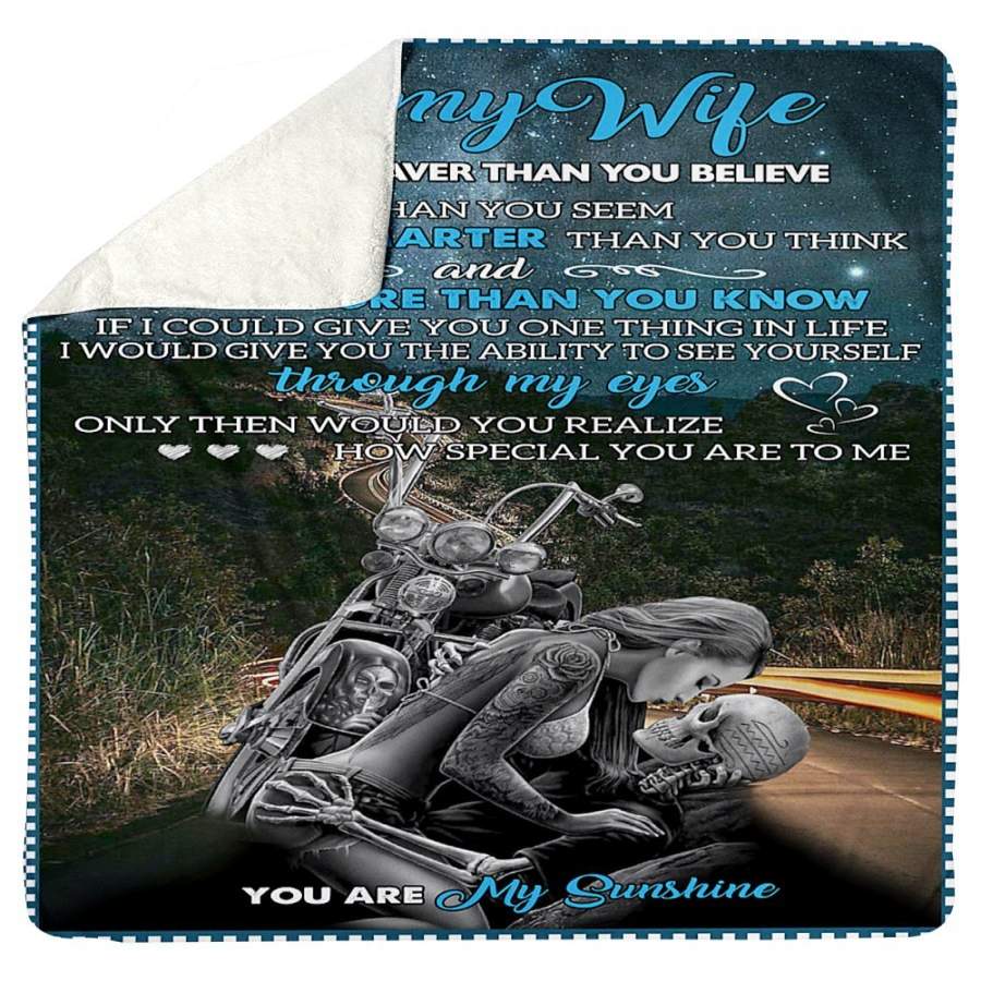 You Are Brave Than You Believe Meaningful Words From Husband To Wife Sherpa Blanket