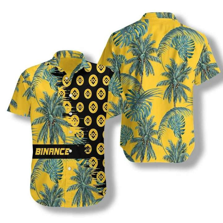 Binance Coin Yellow Hawaii Shirt Unisex Adult Ha30572