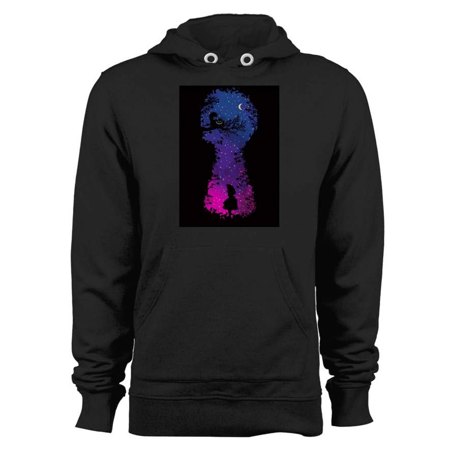 Wonderous World Alice In Wonderland Inspired Cheshire Cat Cartoon Film Unisex Hoodie