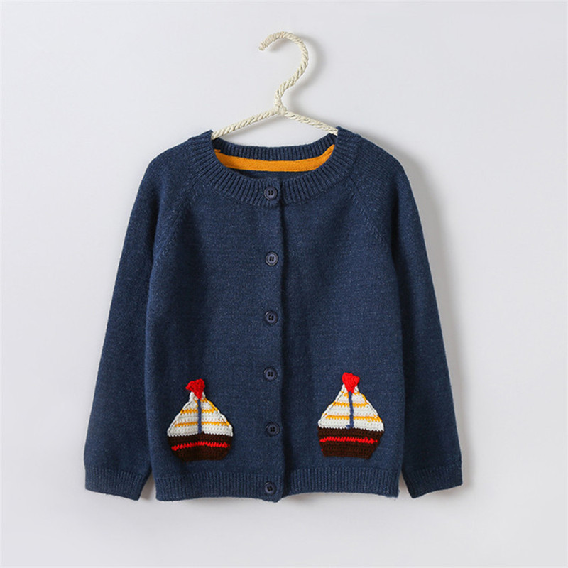 Baby Boy Girl Cotton Knitted Sweater With Cashmere Toddler Cardigan Jacket Kids Warm Outerwear Coat Autumn Winter alx