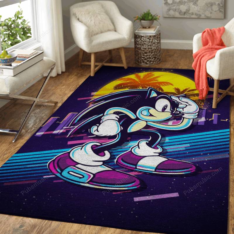 sonic game retro 80s – Sonic The Hedgehog Rug Mats – Carpet