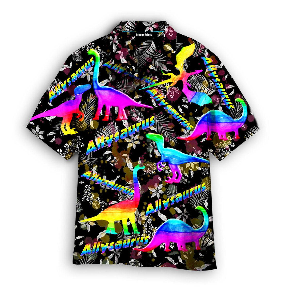 Allysaurus Pride Lgbt Ally Dinosaur Hawaii Shirt For Men Women Ha106427