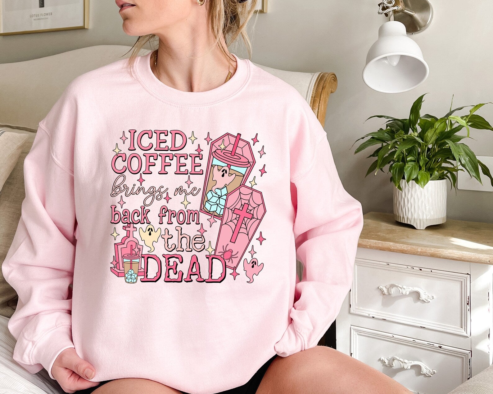 Iced Coffee Cups Sweatshirt 2D Crewneck Sweatshirt All Over Print Sweatshirt For Women Sweatshirt For Men Sws3854