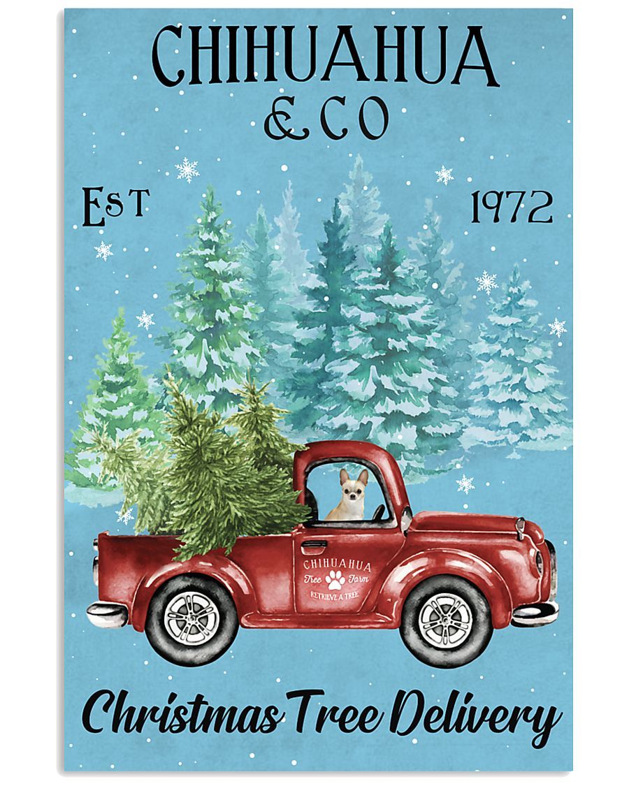 Mp0411 – Chihuahua – Christmas Tree Delivery – Poster