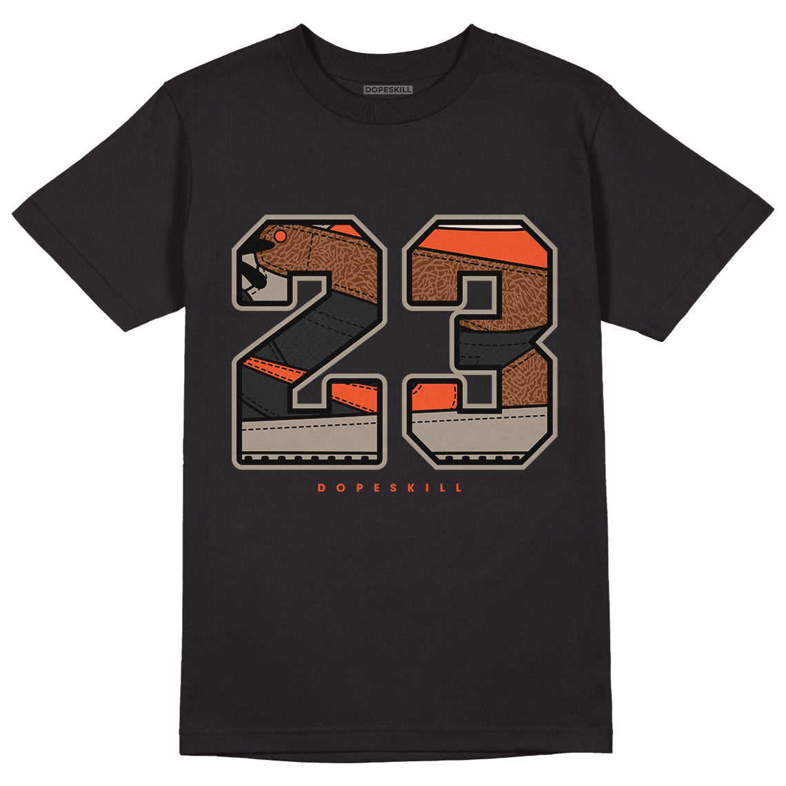 Jordan 3 “Desert Elephant” Dopeskill T-Shirt Number 23 Graphic