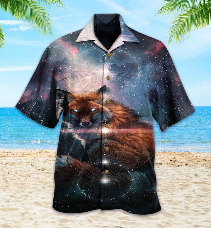 Fox Galaxy Brown Hawaii Shirt Ha34002