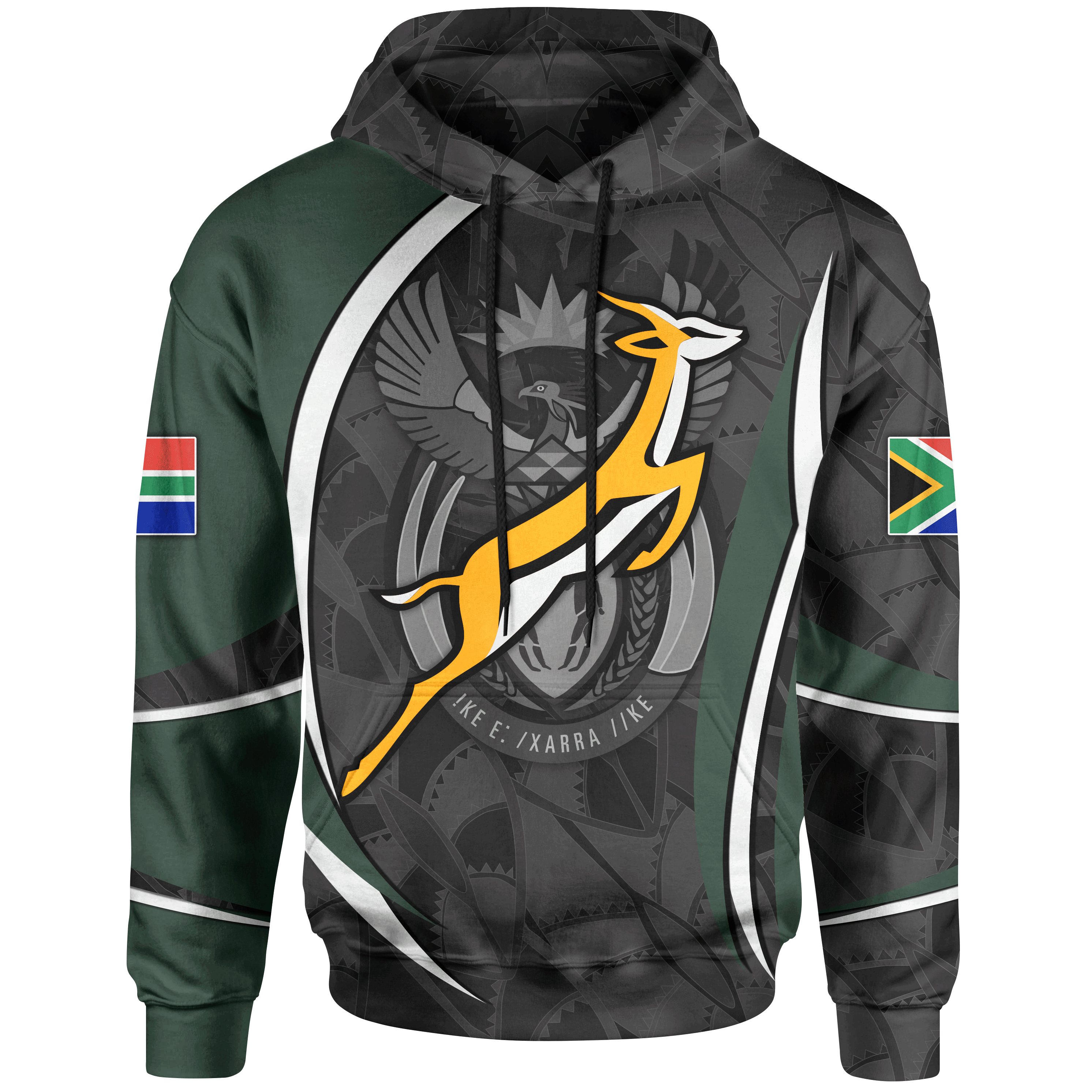 South Africa Hoodie – South African Spirit (White) – BN15