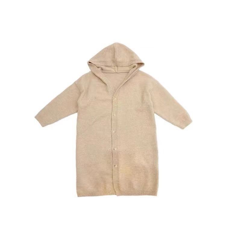 2-9Y Kid Clothing 2023 Spring Autumn Baby Girl Knitting Cardigan New Fashion Toddler Korean Style Loose Long Sweater Casual Coat alx