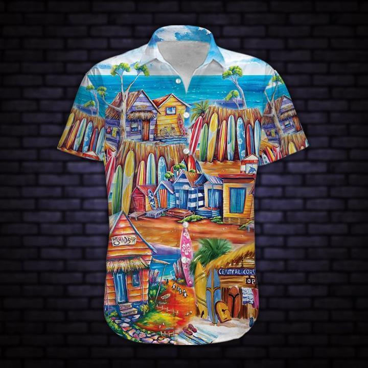 Colorful Surfboard Hawaii Shirt Ha87525