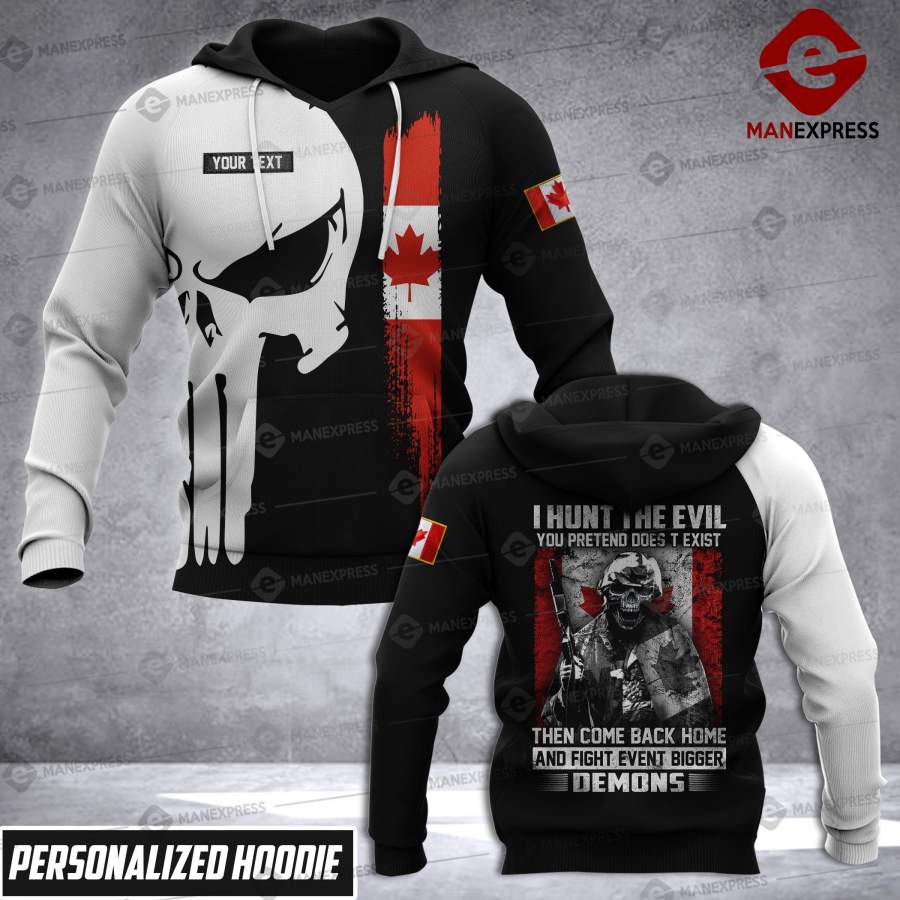 VH CUSTOMIZE CANADA ARMY HOODIE 3D ALL OVER PRINT 0710 HVQ