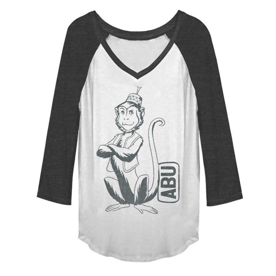 Aladdin Junior’s Cartoon Abu Profile Baseball Tee