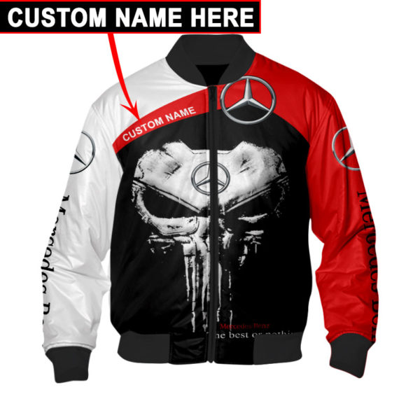 Custom Name Bomber Jacket Mercedes, Mercedes 3D Spring Autumn, Mens Casual Jacket, Car Sports Wg28