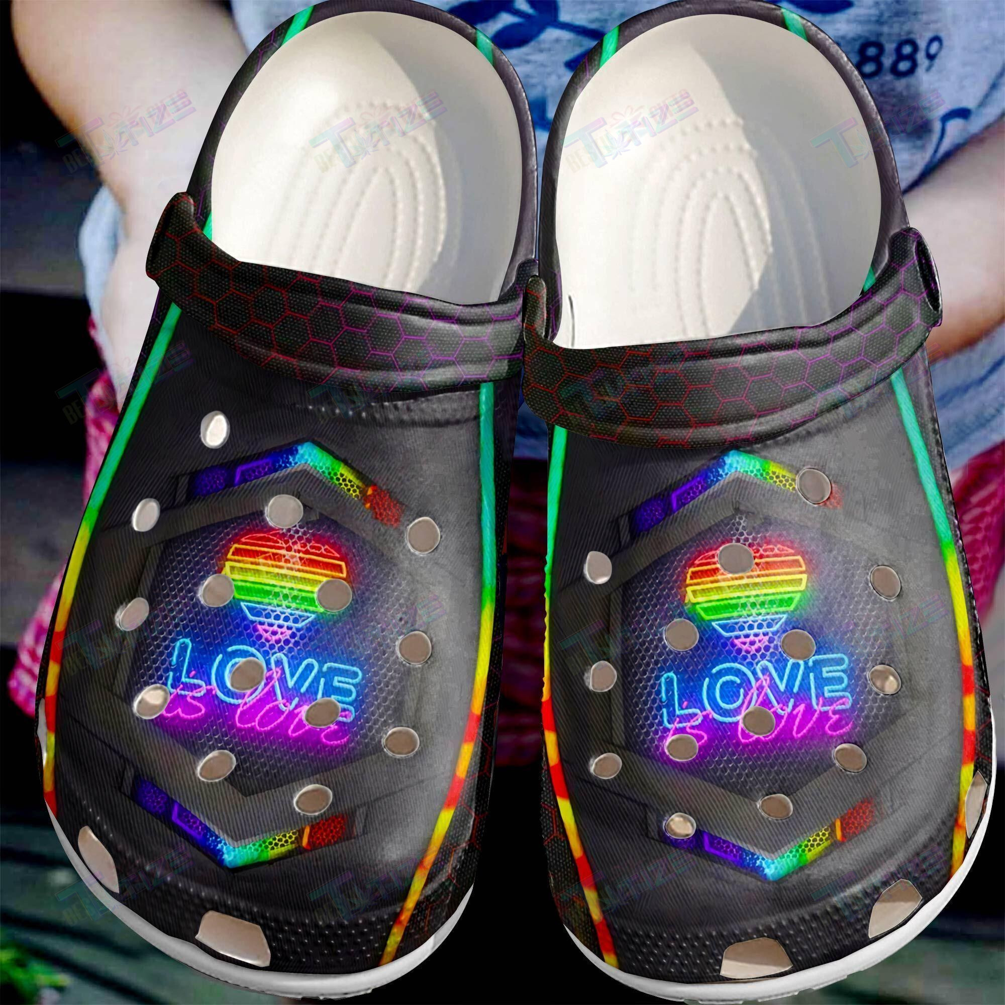 Lgbt Crocs Classic Clog Love Is Love Shoes Crocband Clog