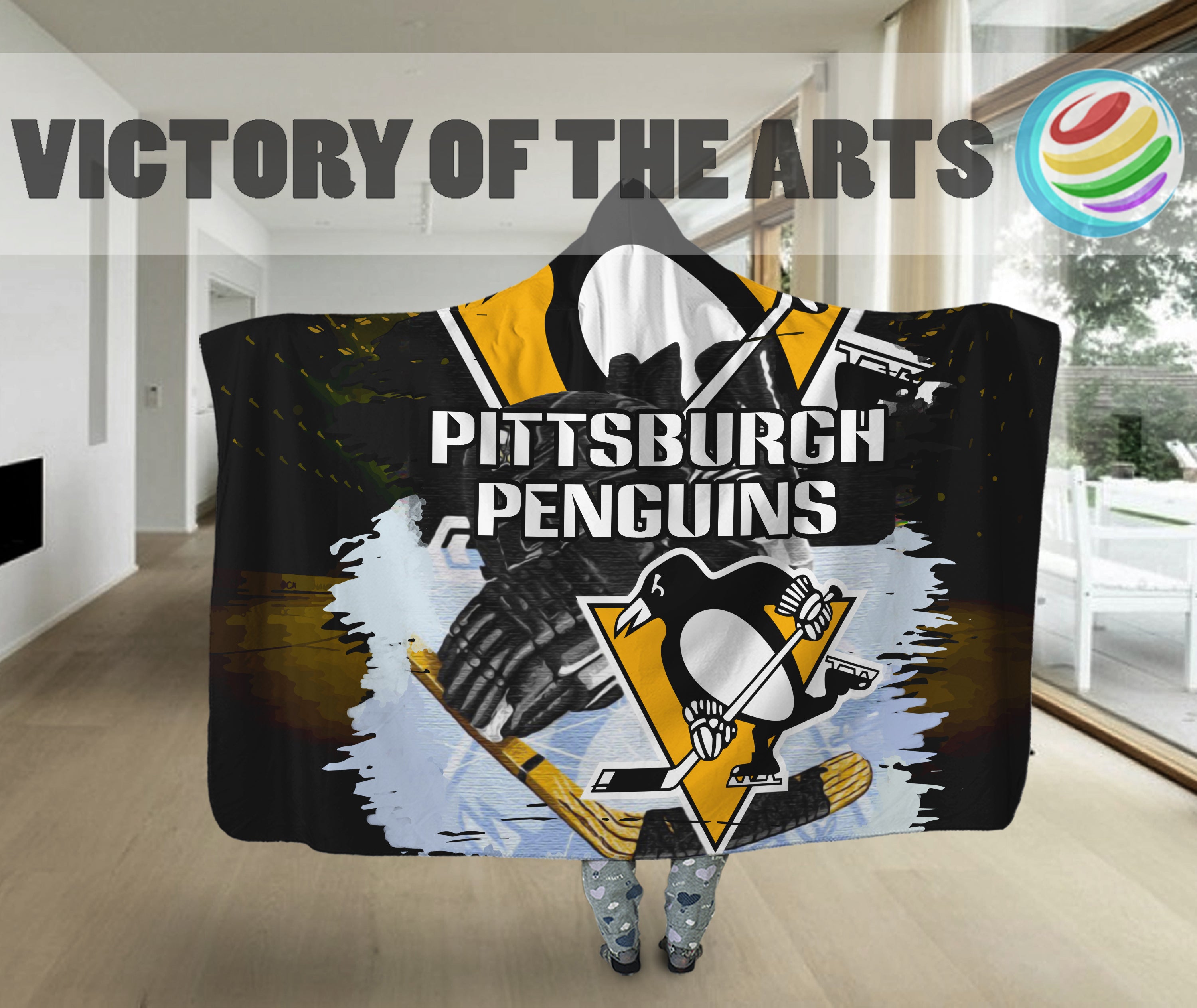 Pittsburgh Penguins Home Gift For Fan 3D Full Printing Hooded Blanket 1979