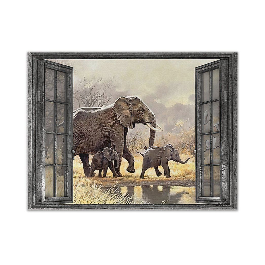 Gearhumans  Gearhuman 3D Elephant Canvas