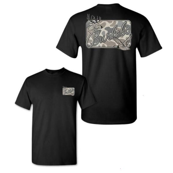 Burlebo Camo Wildlife Tee, Duck & Deer Graphic Shirt for Men, Southern Outdoor Style, Perfect for Outdoor Adventures and Casual Wear