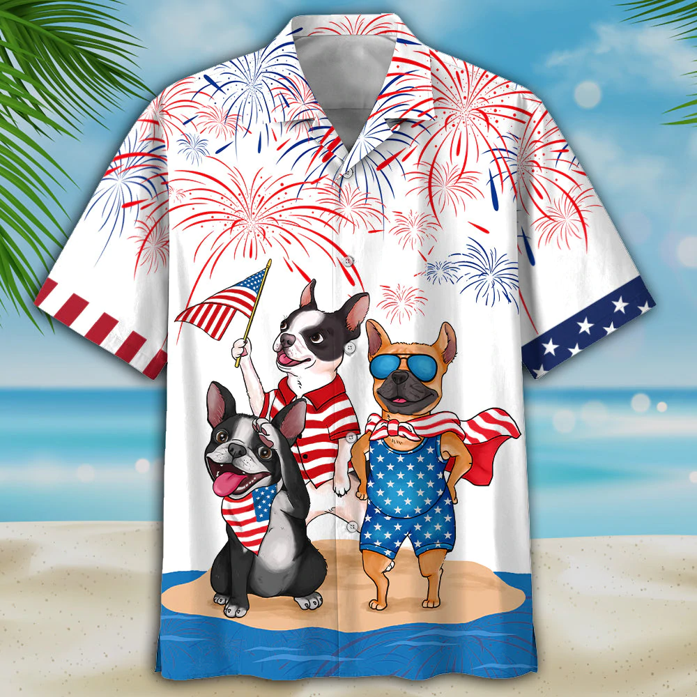 French Bulldog Hawaii Shirt Independence Is Usa Patriotic Hawaii Ha21920