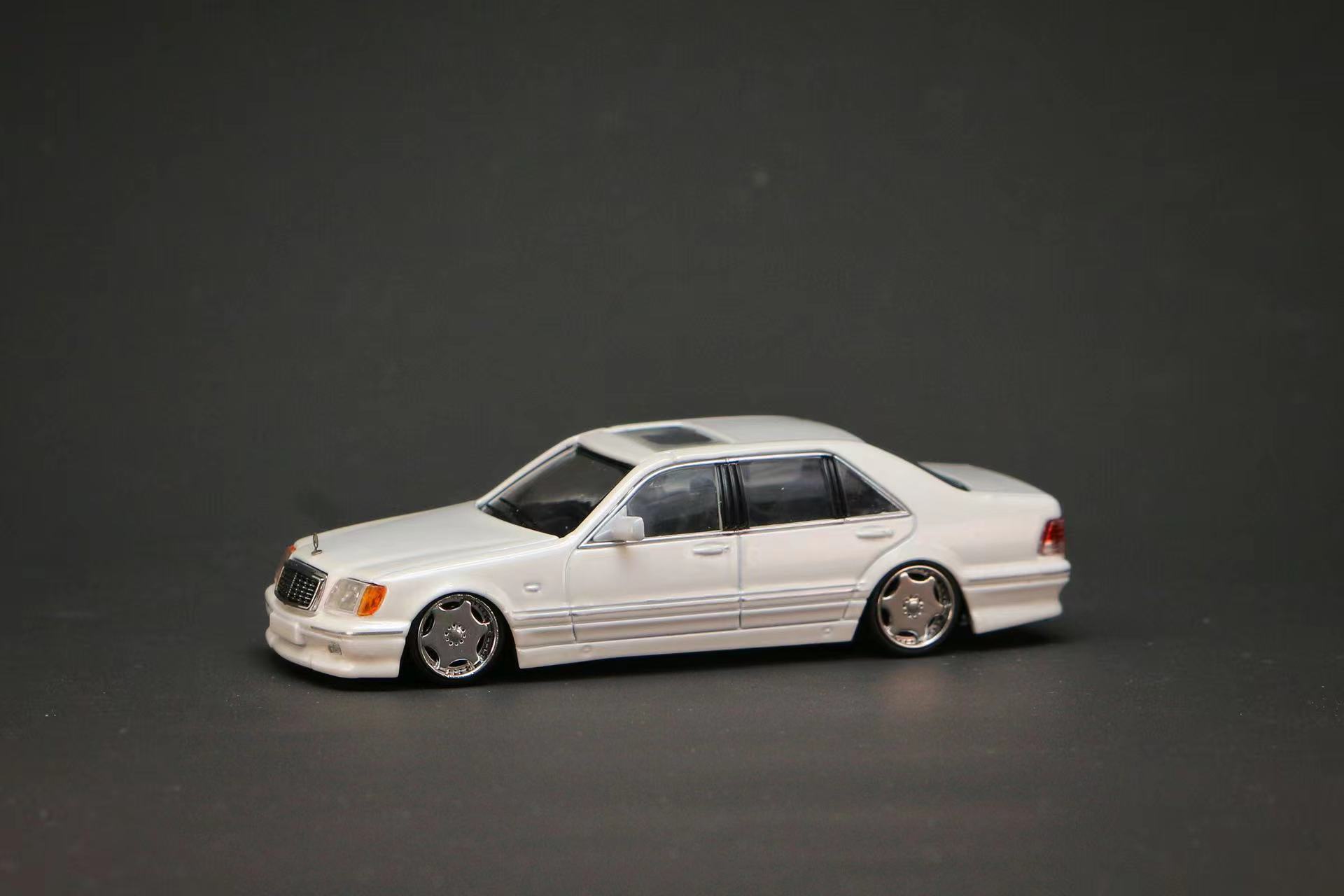 Stocks Street Weapon 1:64 Benz W140 Diecast Model Car White Color Blue In August 2022 alx