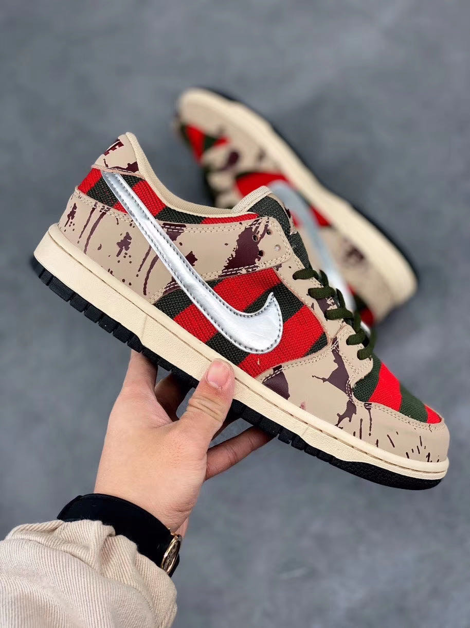 Nike SB Dunk Low Freddy Krueger TaupeChrome 5339117