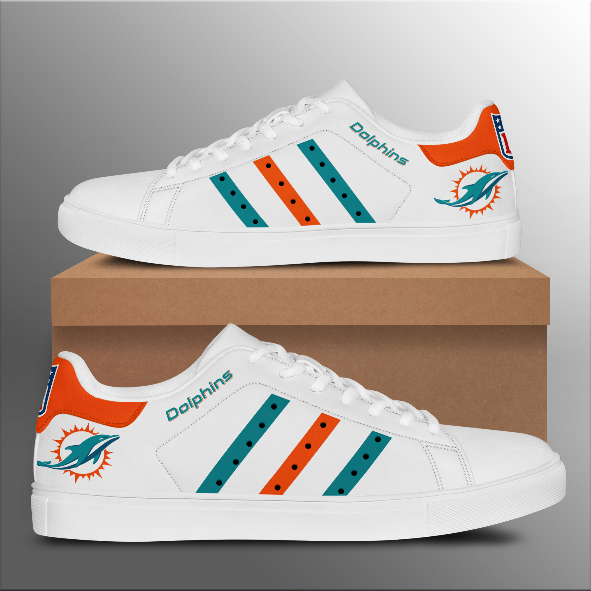 Miami Dolphins Low Top Shoes