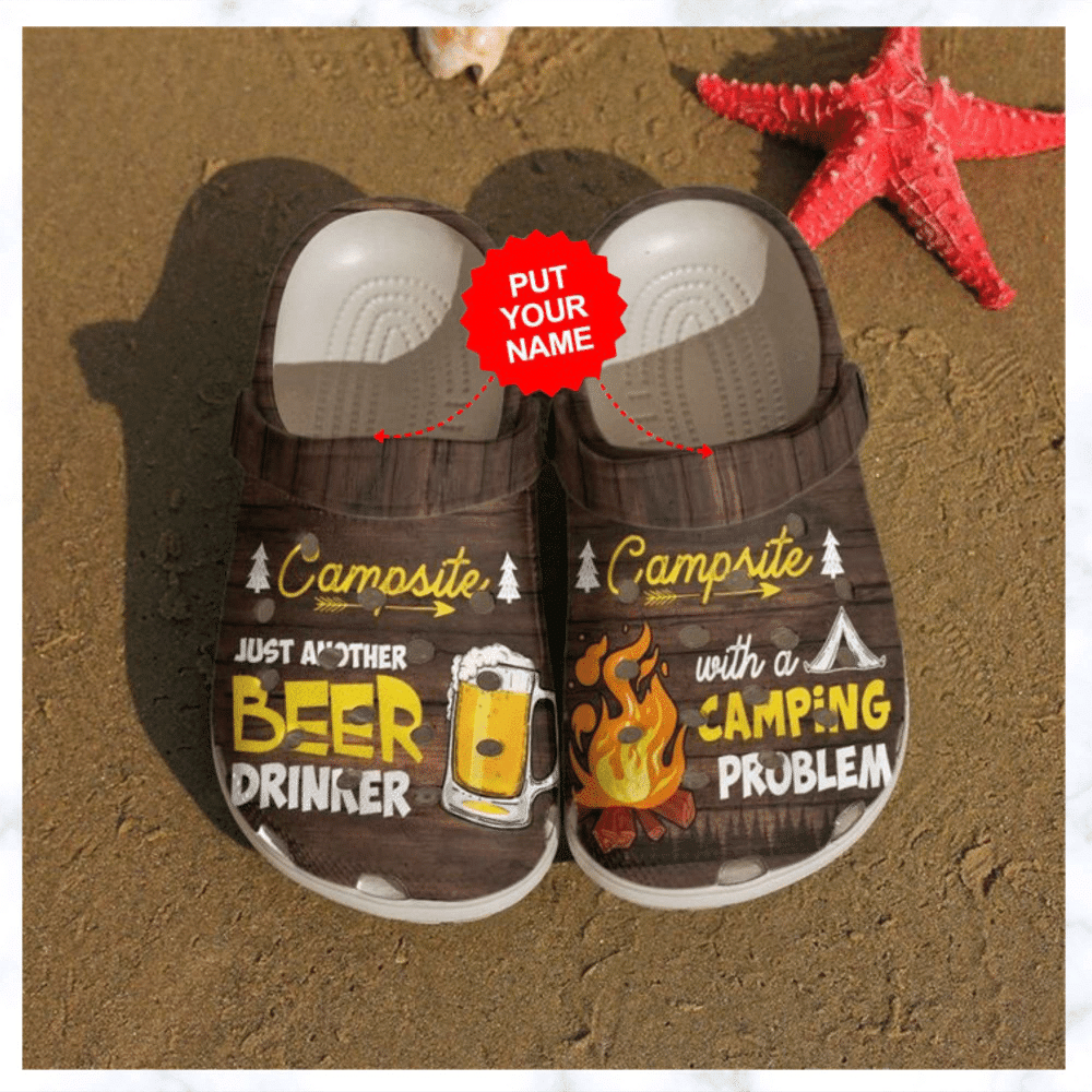 Camping Crocs – Camping Beer And Campfire Clog Shoes Best Gifts For Camper For Men And Women