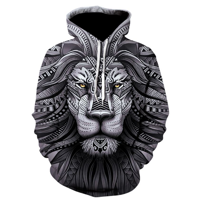 Tribal Lion 3D Hoodie Style 03