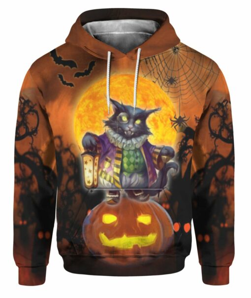 Halloween Night Black Cat 3D All Over Printed Shirts For Men And Women, Gift For Halloween Day, Happy Halloween