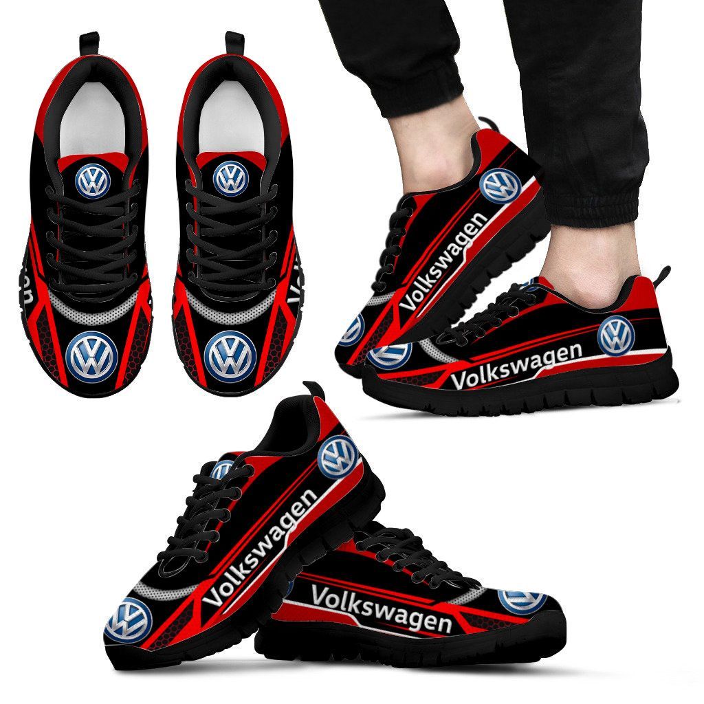 3D Printed Volkswagen TTT-NH Sneakers Ver2 For Men & Women (Red)