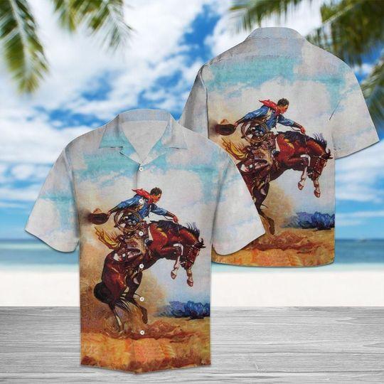 Cowboy Multicolor Unique Design Aloha Hawaii Shirts For Men Women Ha71177