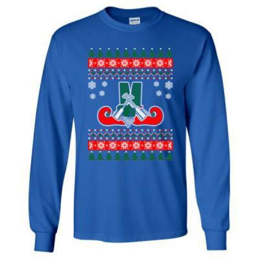 AGR Canoeing Ugly Christmas Sweater – Long Sleeve T-Shirt