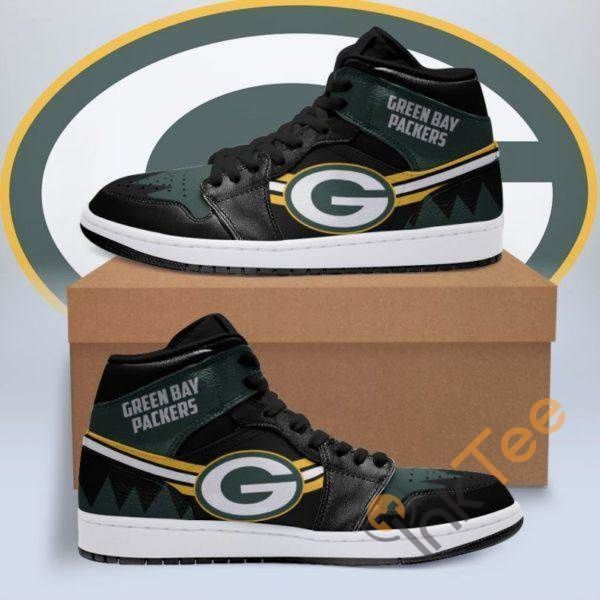 Green Bay Packers Sport Custom Sneakers It1092 Air Jordan Sneaker Air Jordan High Sneakers