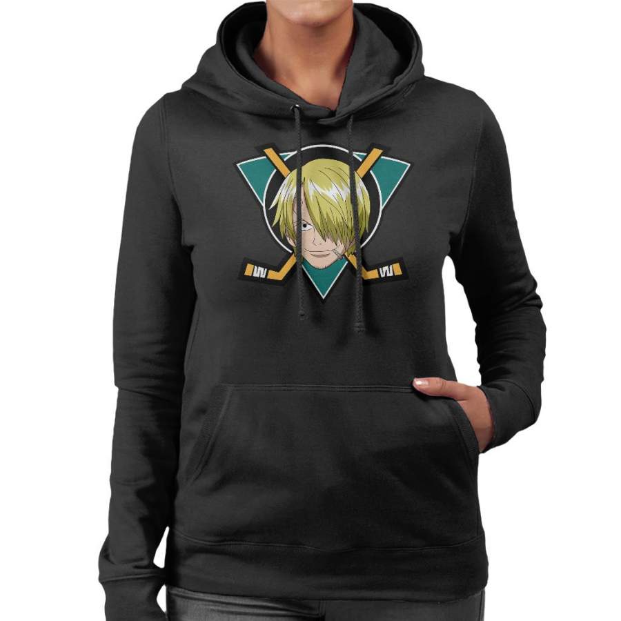 Vinsmoke Sanji Mighty Ducks One Piece Women’s Hooded Sweatshirt
