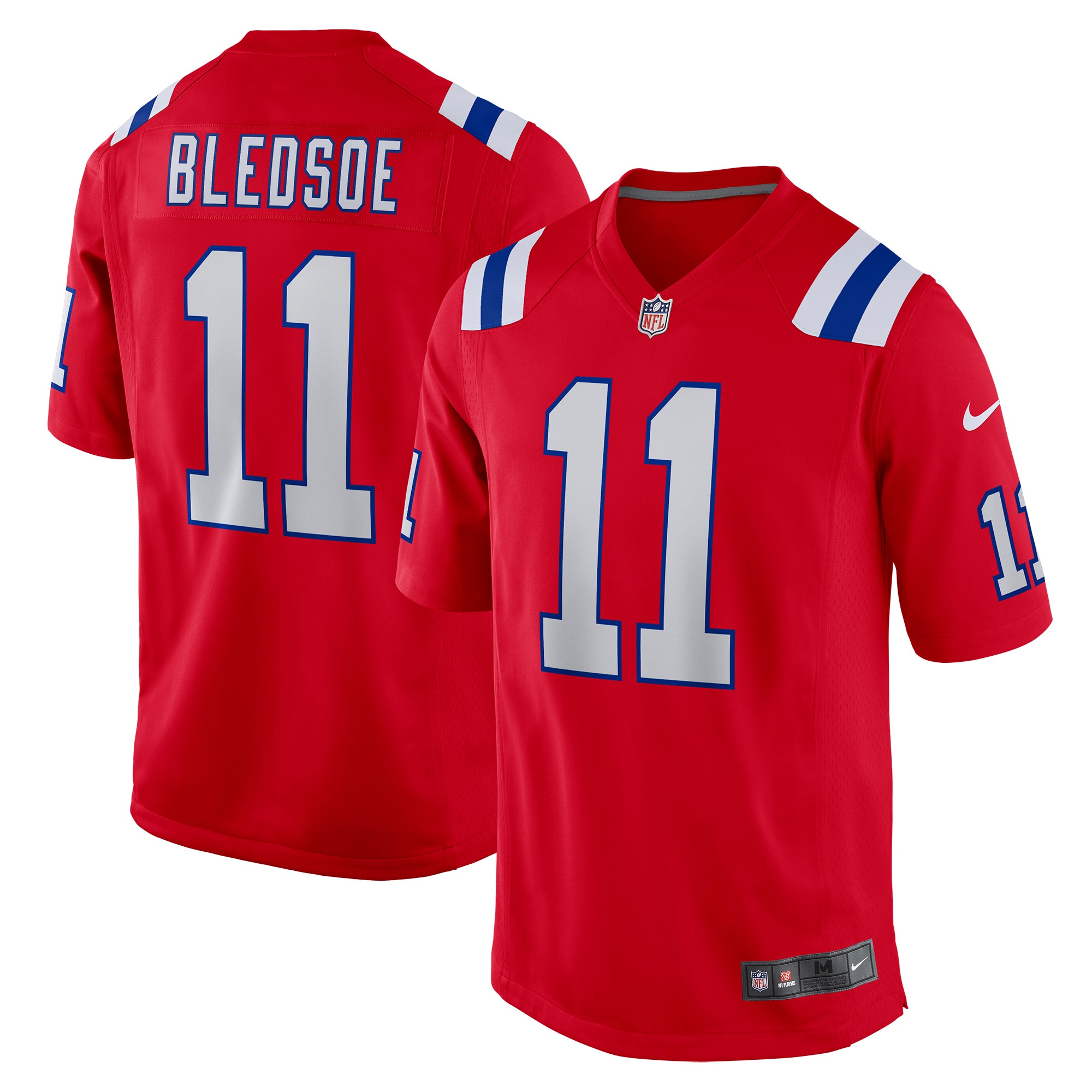 Men’s New England Patriots Drew Bledsoe Red Retired Player Alternate Game Jersey