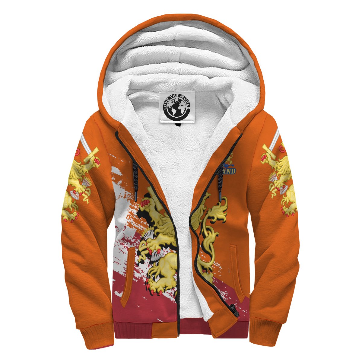 (Holland) The Netherlands Lion Special Sherpa Hoodie A7