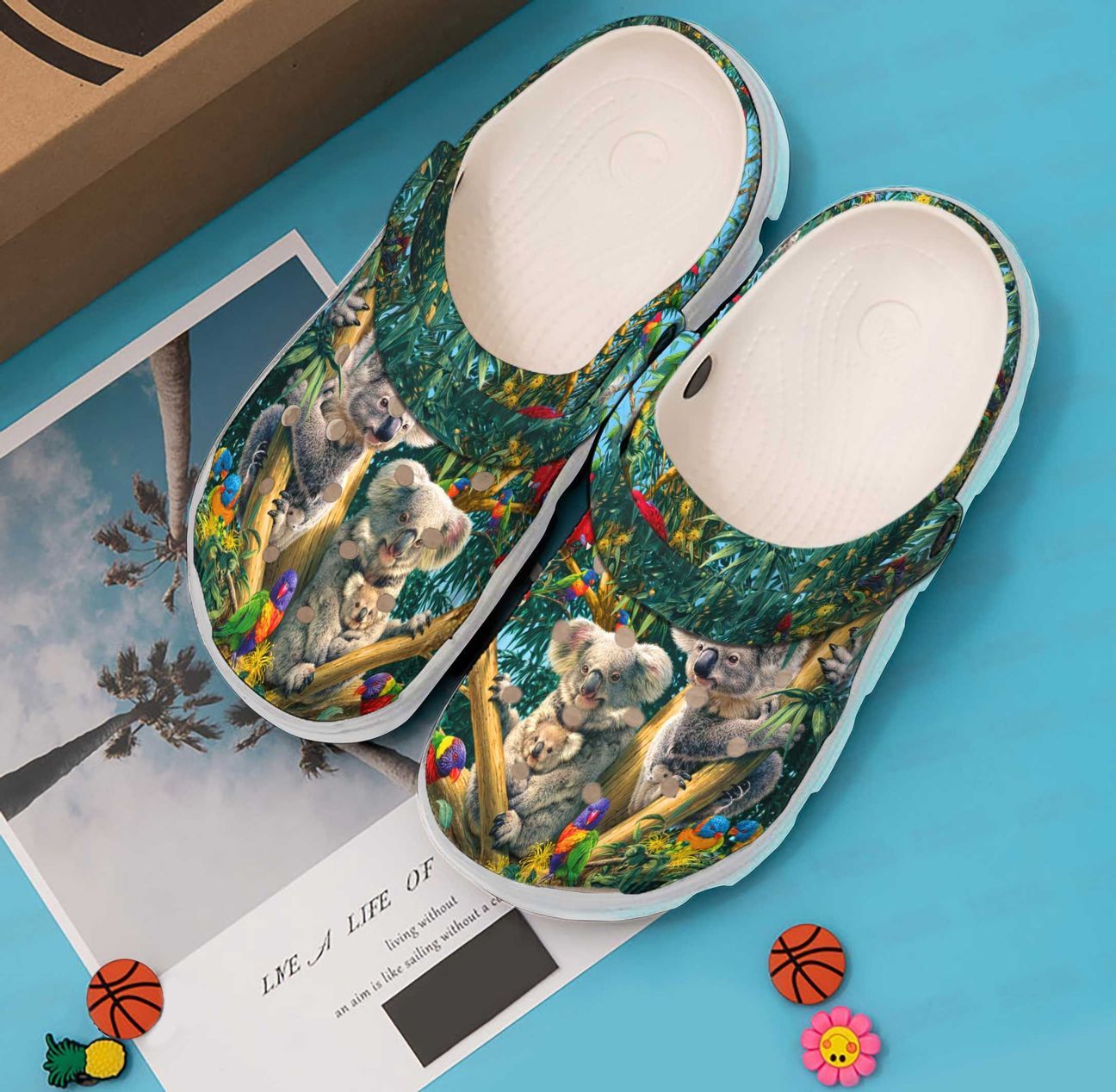 Koala Personalized Clog, Custom Name, Text, Color, Number Fashion Style For Women, Men, Kid, Print 3D Koala Family