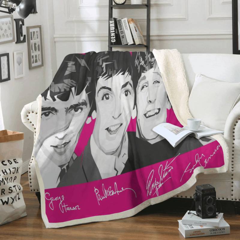 The Beatles Band Rock Band 1960 The Legend Band Of English Fleece Blanket