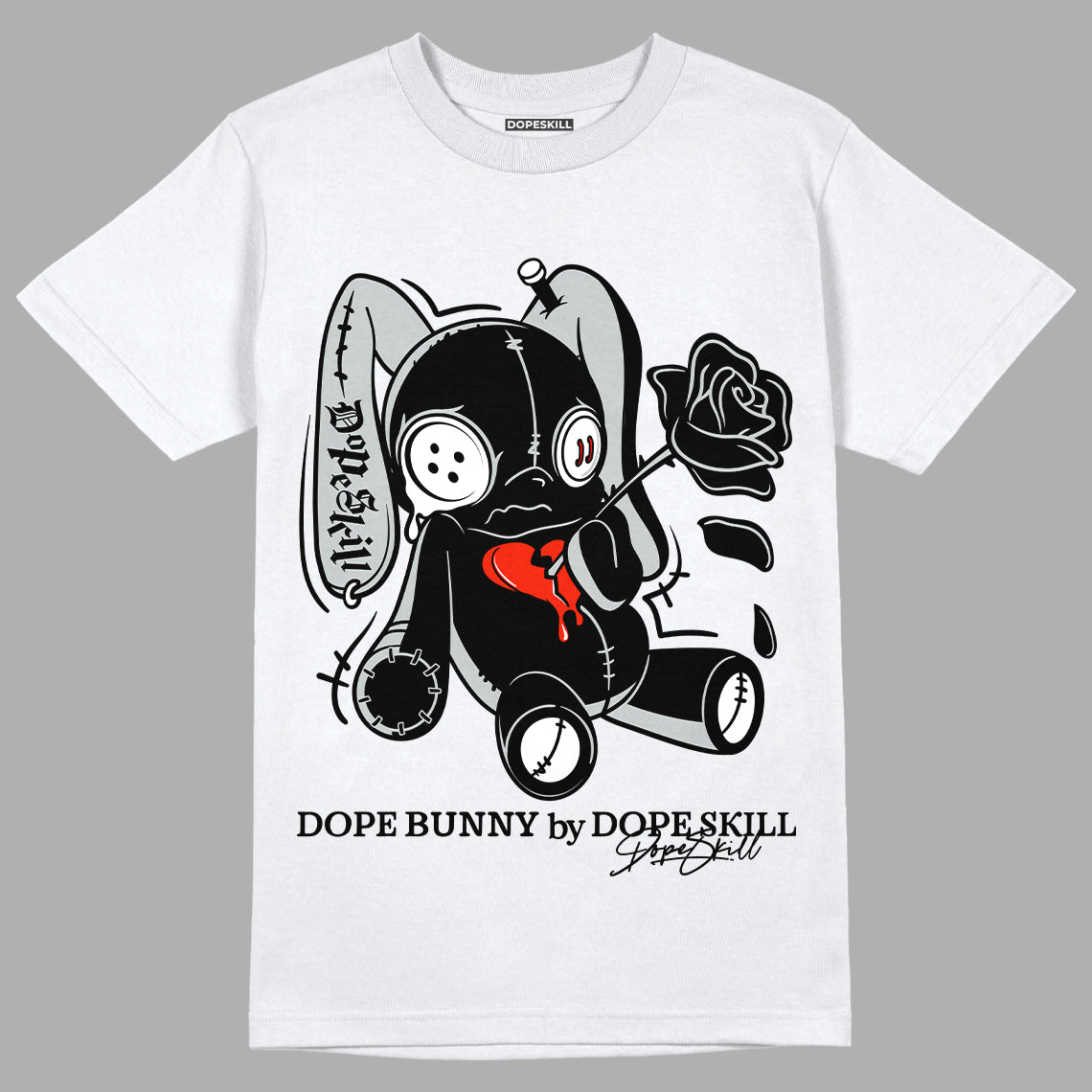 Black Canvas 4S Dopeskill T-Shirt Dope Bunny Graphic